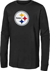 Outerstuff Kids' Pittsburgh Steelers Primary Logo Long Sleeve T-shirt
