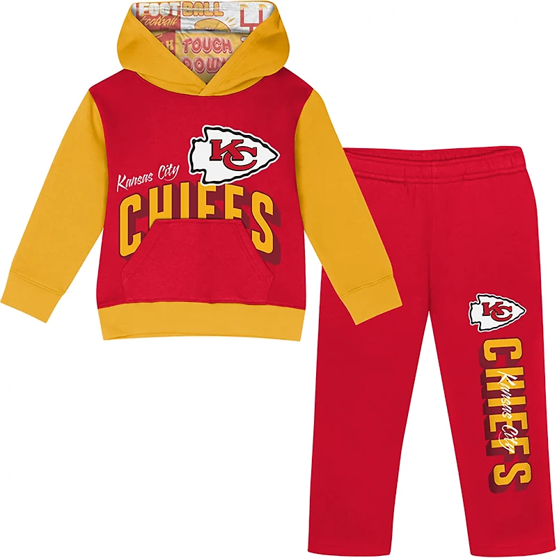 Outerstuff Infants' Kansas City Chiefs Coin Toss 2-Piece Fleece Set
