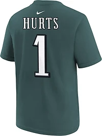 Nike Kids' Philadelphia Eagles Jalen Hurts Fuse Name and Number Short Sleeve T-shirt