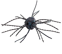 Strike King Salted Black Blue Flake Tumbleweed 4-pack