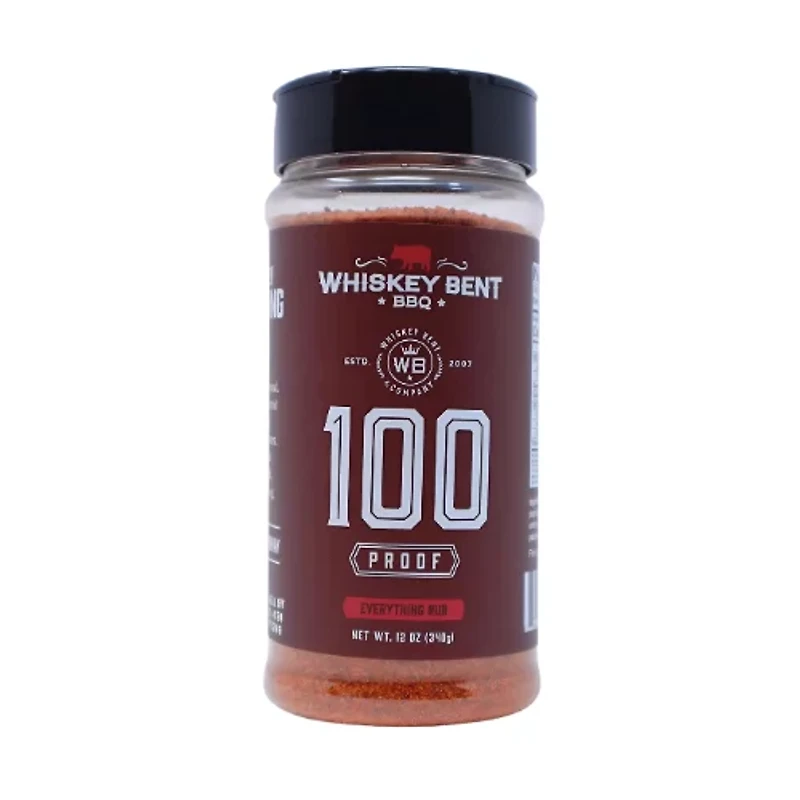 Whiskey Bent BBQ 12 oz 100 Proof Rub