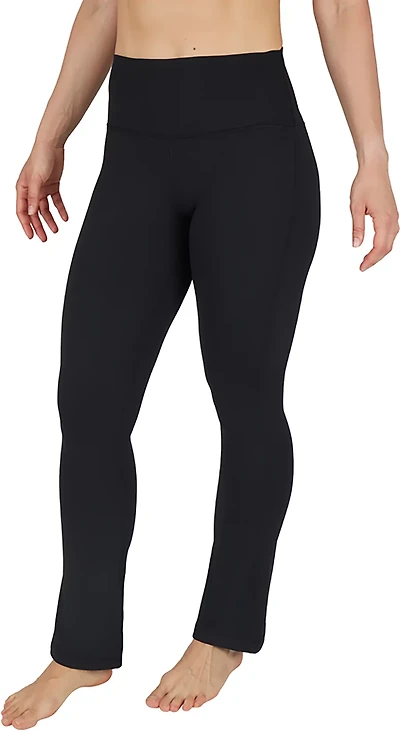 90 Degree by Reflex Women's Felix Lux Ribbed Rachel Micro Flared Pants