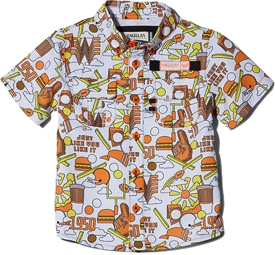 Magellan Outdoors Whataburger Boys' Preschool Laguna Madre Happy Crazy Fun Fishing Shirt