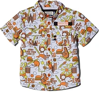 Magellan Outdoors Whataburger Boys' Preschool Laguna Madre Happy Crazy Fun Fishing Shirt
