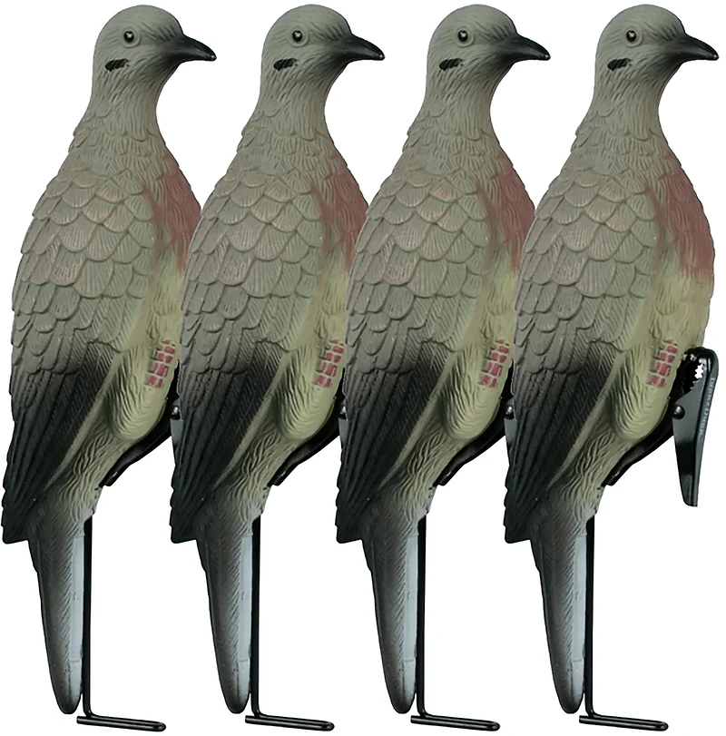 Lucky Duck Clip-On Dove Decoy 4-Pack
