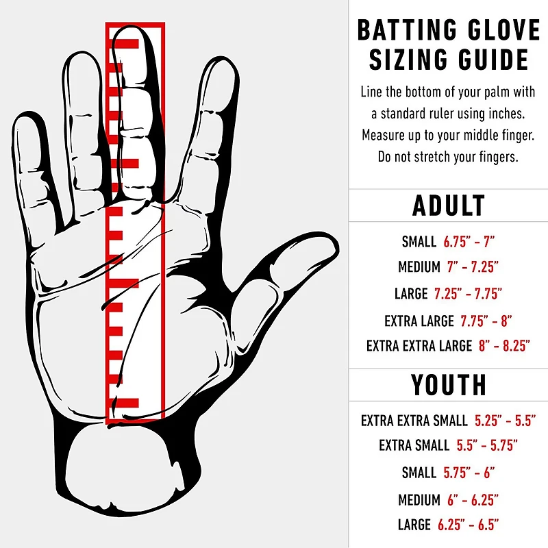 Franklin Adults' Digitek Series Batting Gloves