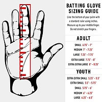 Franklin Adults' Digitek Series Batting Gloves