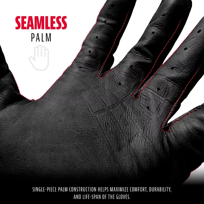 Franklin Adults' Chrome Powerstrap Batting Gloves