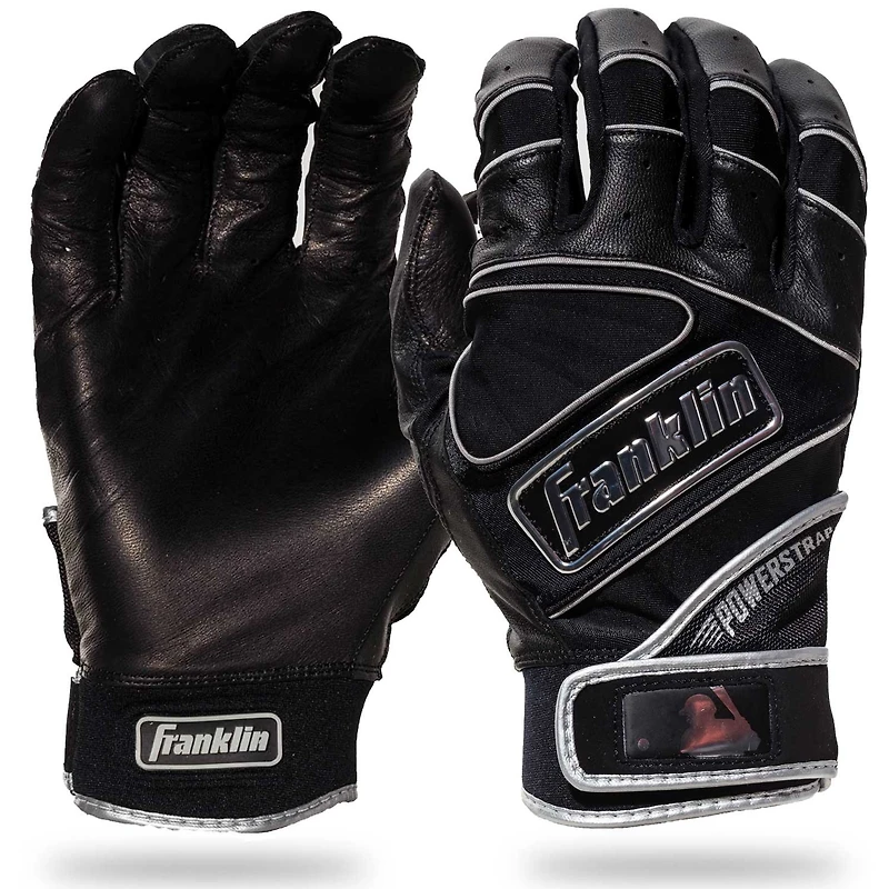 Franklin Men's Powerstrap Chrome Batting Gloves