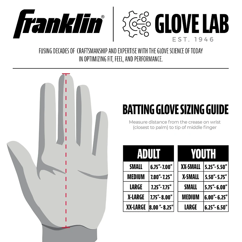 Franklin Youth CFX Pro Chrome Batting Gloves