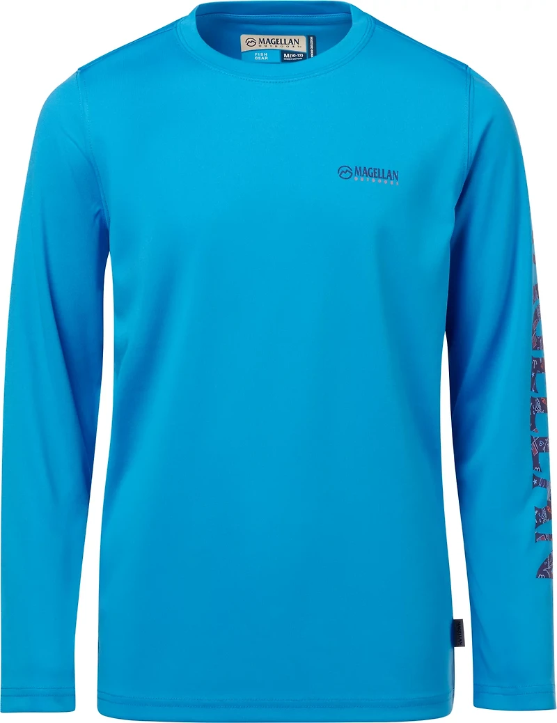 Magellan Outdoors Boys' Casting Crew Print Logo Fishing T-shirt