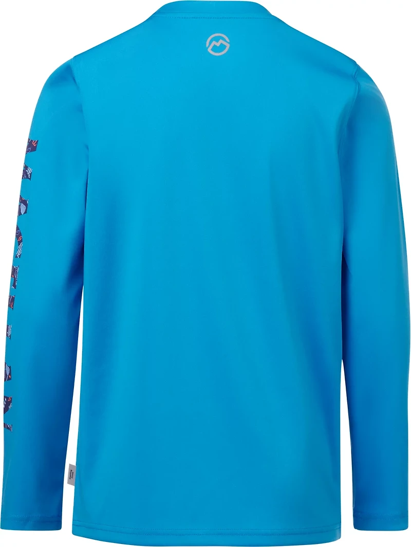 Magellan Outdoors Boys' Casting Crew Print Logo Fishing T-shirt