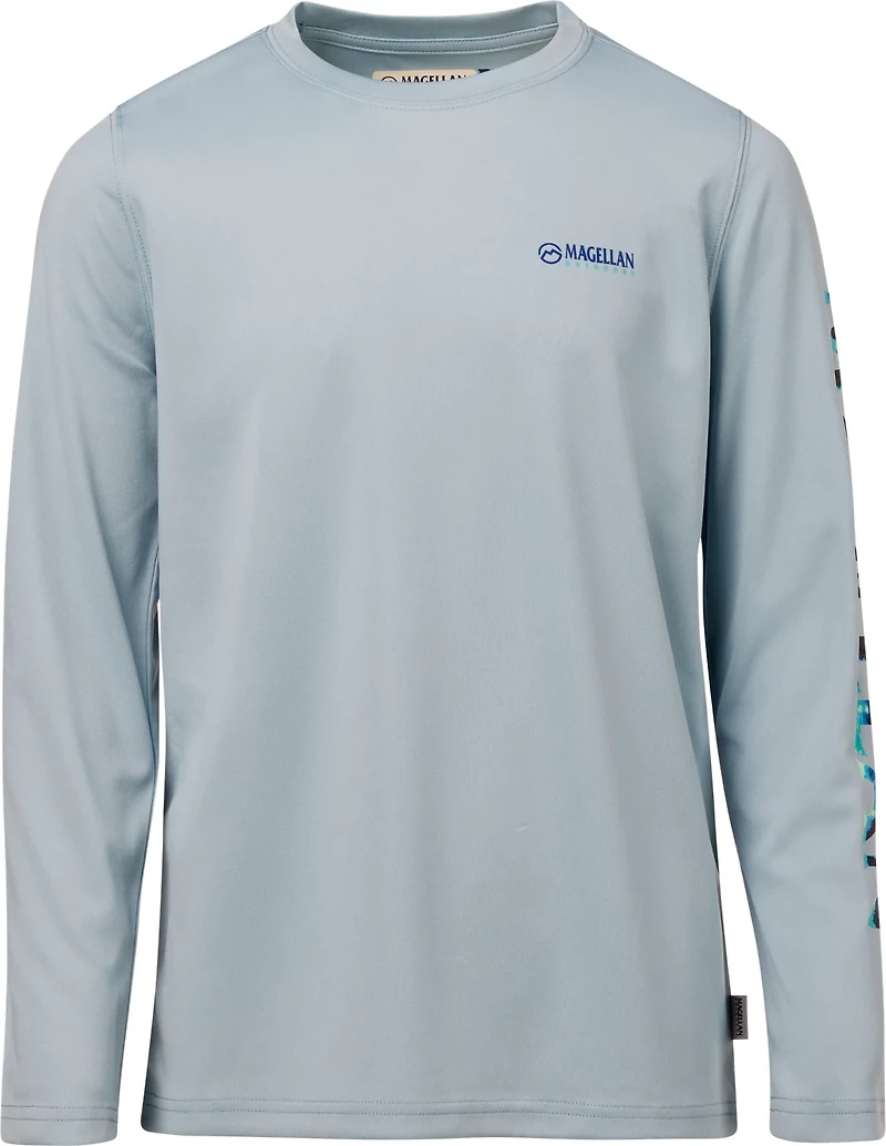 Magellan Outdoors Boys' Casting Crew Print Logo Fishing T-shirt
