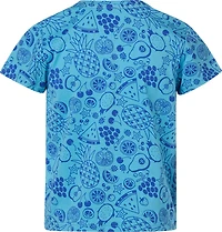 BCG Girls' Cotton Citrus AOP Graphic Short Sleeve T-shirt