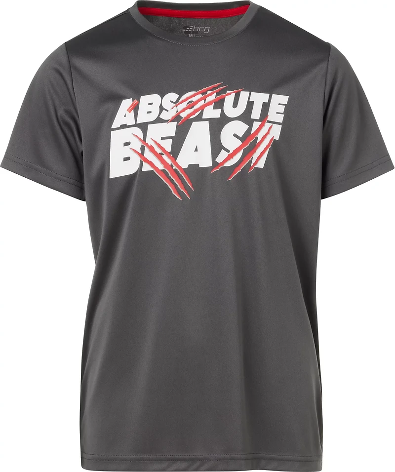 BCG Boys' Turbo Graphic Absolute Beast Short Sleeve T-shirt