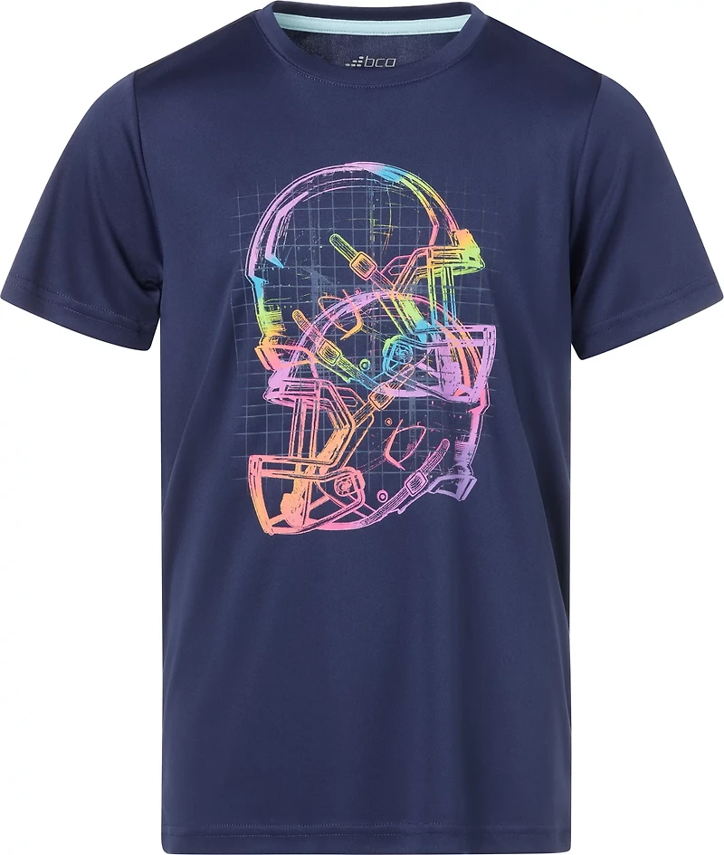 BCG Boys' Turbo Football Helmet Short Sleeve T-shirt