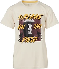 BCG Boys' Turbo Graphic Savage On The Field Short Sleeve T-shirt