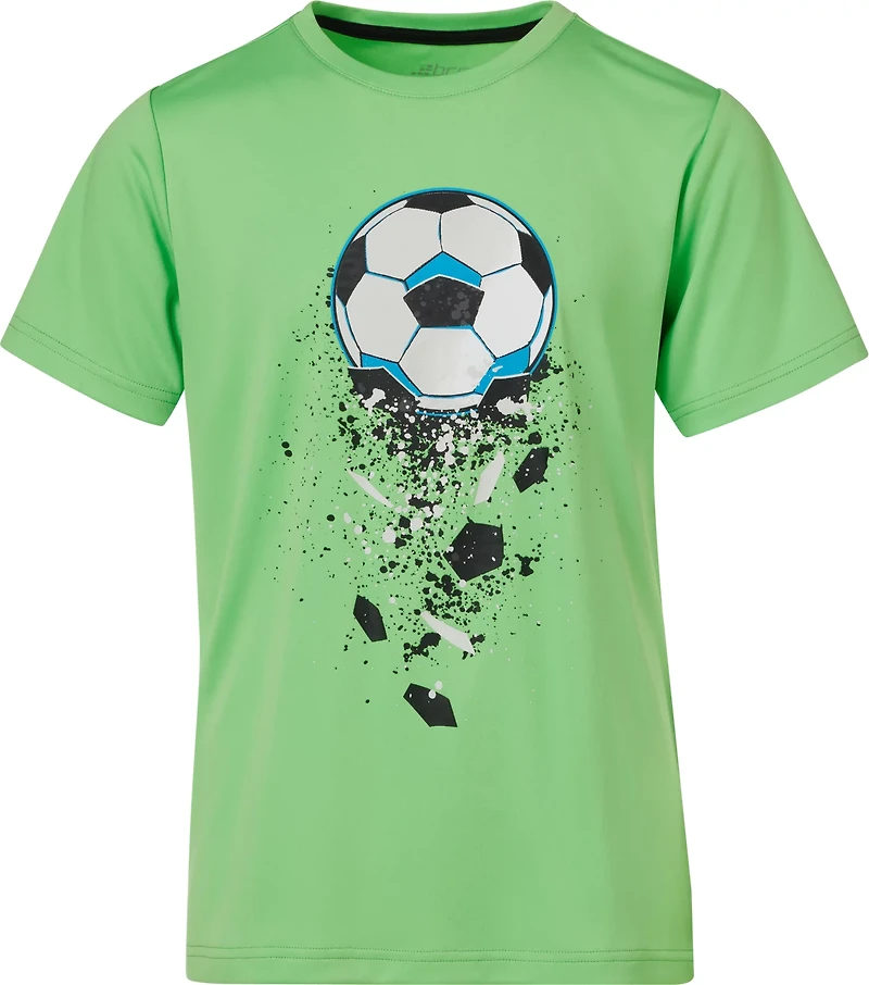 BCG Boys' Turbo Soccer Speckle Short Sleeve T-shirt