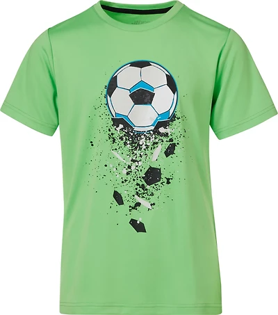 BCG Boys' Turbo Soccer Speckle Short Sleeve T-shirt