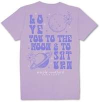 Simply Southern Girls' To Saturn Short Sleeve T-shirt