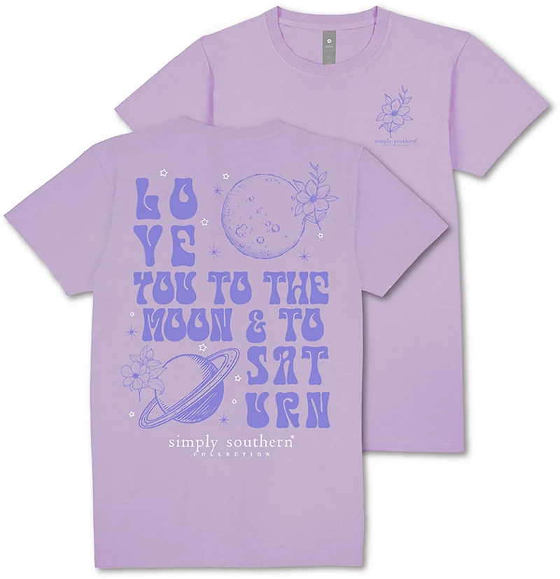 Simply Southern Girls' To Saturn Short Sleeve T-shirt