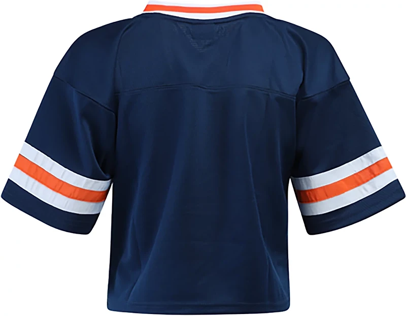 Hype and Vice Women's Auburn Tigers Cropped Football Jersey