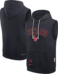 Nike Men's Houston Texans Dri-FIT Fleece Sleeveless Hoodie