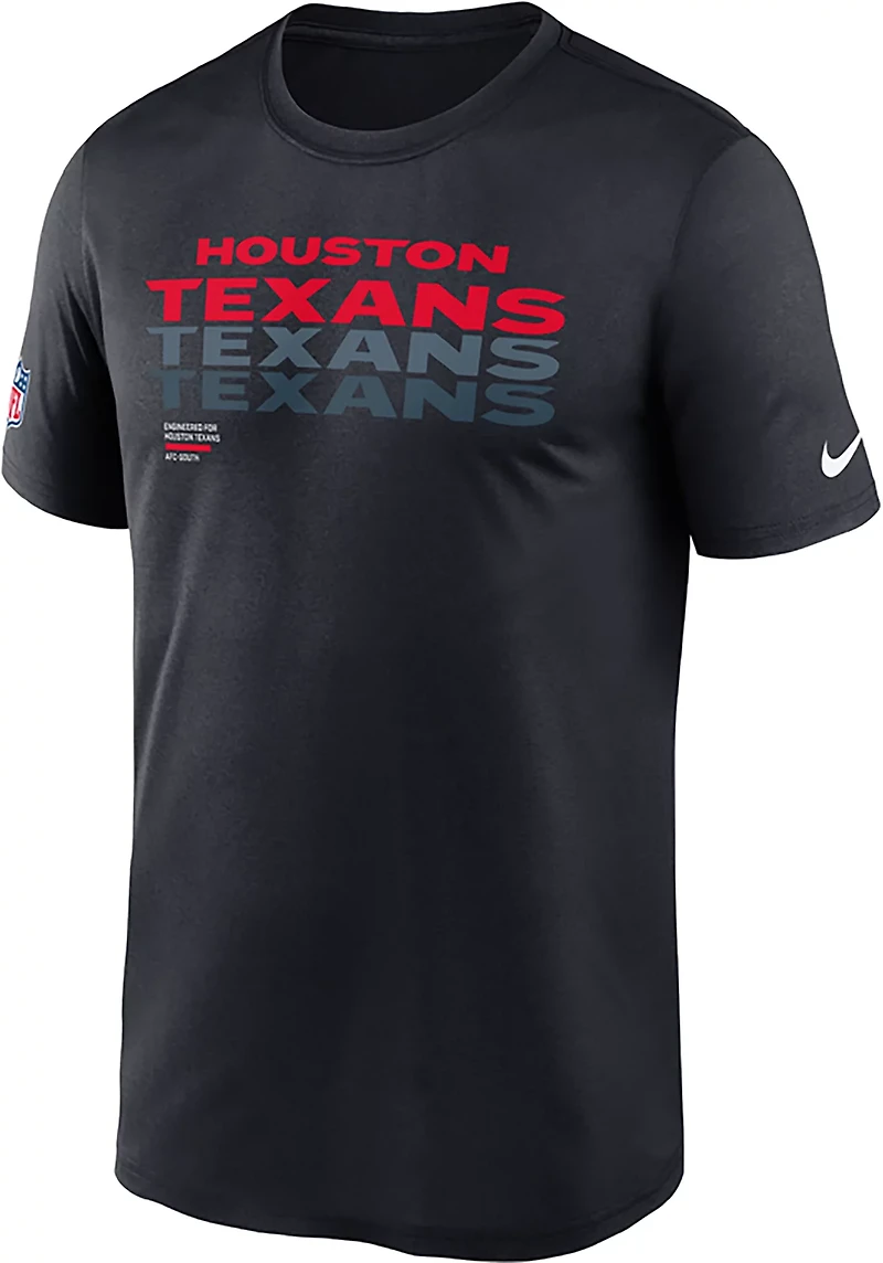 Nike Men's Houston Texans Dri-FIT TM Issue Legend Short Sleeve T-shirt