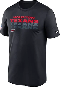 Nike Men's Houston Texans Dri-FIT TM Issue Legend Short Sleeve T-shirt