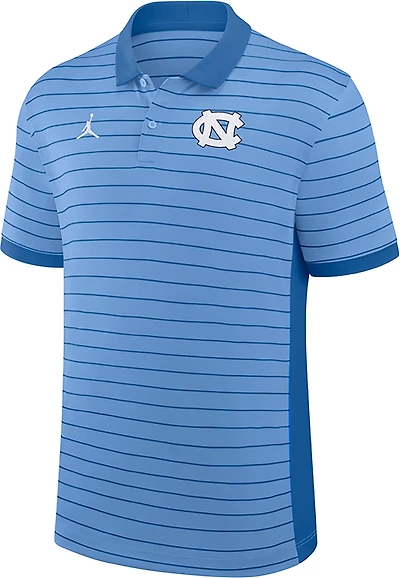 Jordan Brand North Carolina Tar Heels 2025 Early Season Coaches Sideline Victory Stripe Performance Polo