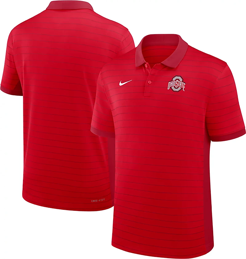 Nike Ohio State Buckeyes 2025 Early Season Coaches Sideline Victory Stripe Performance Polo