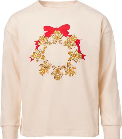 BCG Girls' Lifestyle Cotton Gingerbread Long Sleeve T-shirt