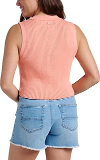 Quicksilver Women's Sandbar Sleeveless Lace Up Sweater