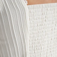 Quicksilver Women's Maci Solid Textured Woven Tank Top