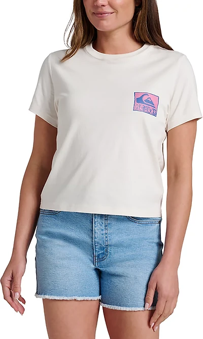 Quicksilver Women's Short Sleeve Stamped Classic T-shirt