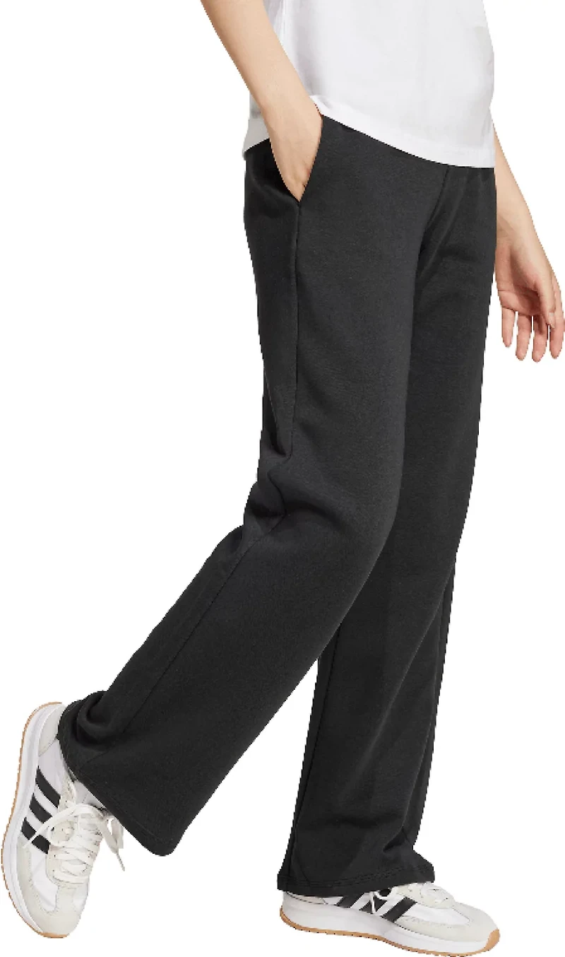 adidas Women's Essentials Small Logo Feel Cozy Open Hem Pants