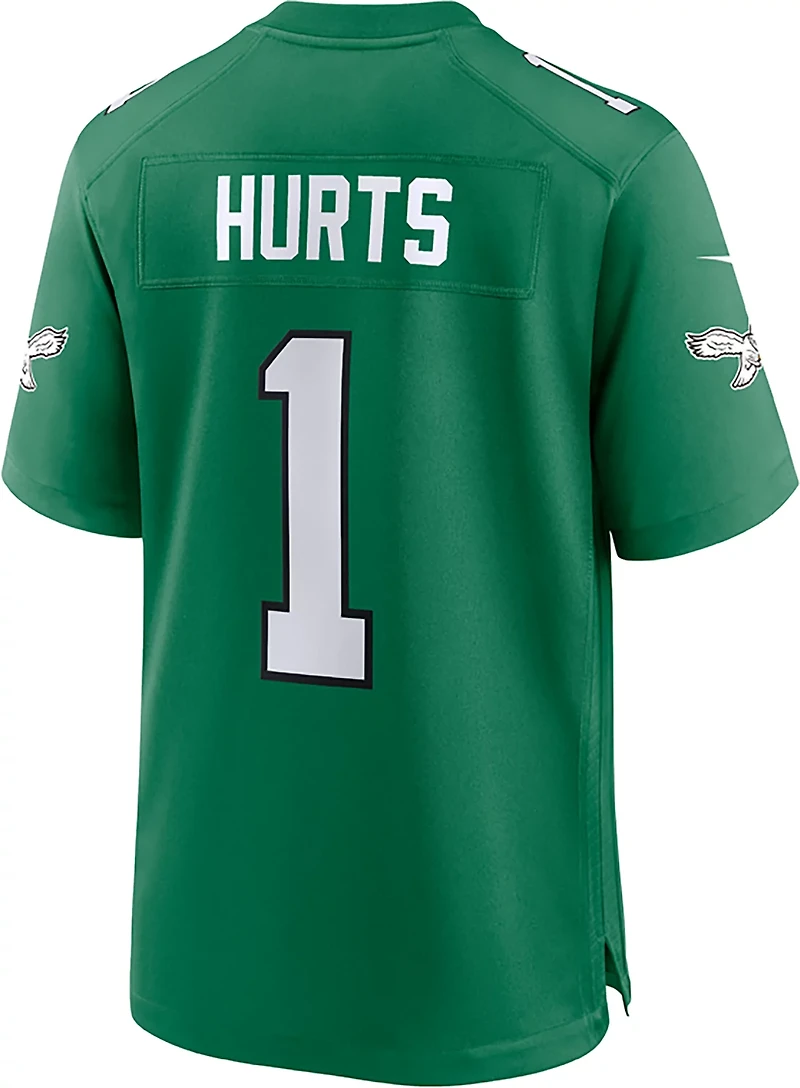 Nike Men's Eagles Hurts N&N Alt Game Short Sleeve Jersey