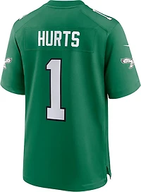 Nike Men's Eagles Hurts N&N Alt Game Short Sleeve Jersey