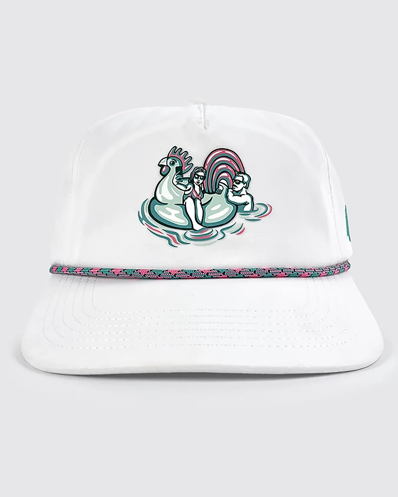 Waggle Men's Pontoon Party Unstructured Rope Hat