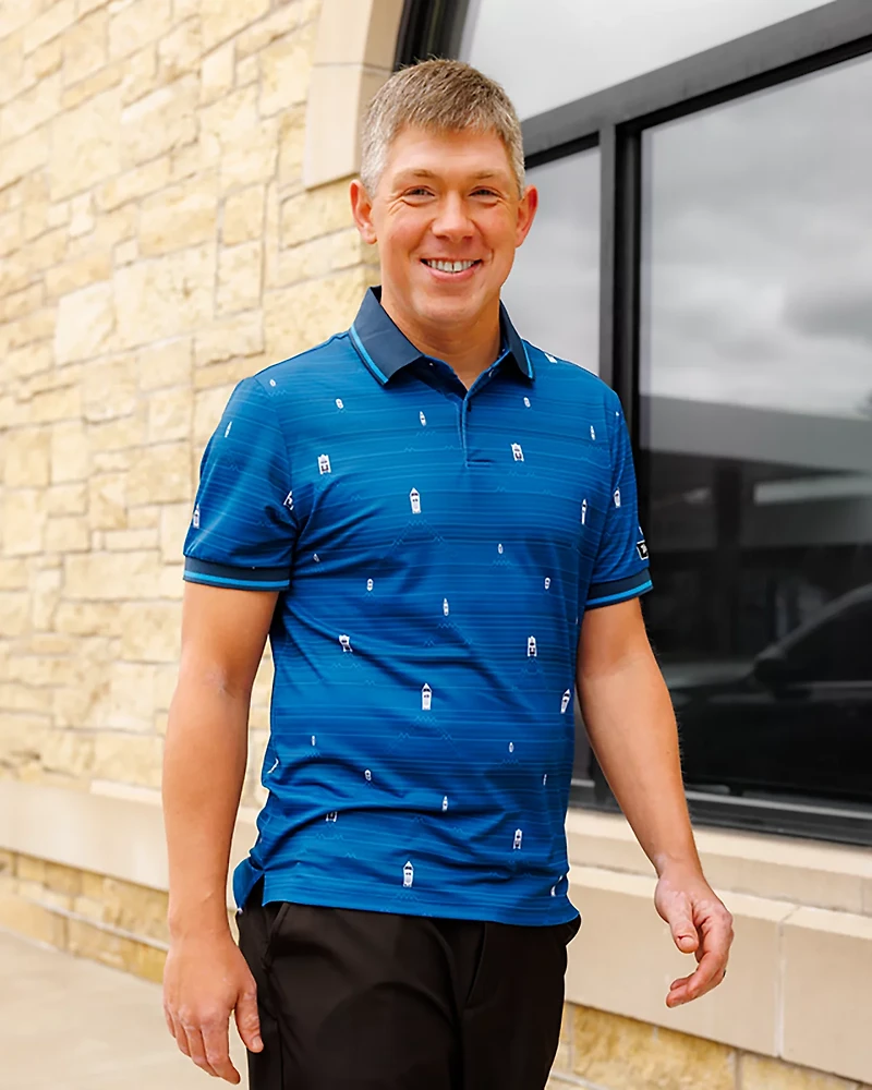 Waggle Men's Wake Life Pique Polo Shirt