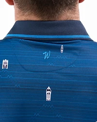 Waggle Men's Wake Life Pique Polo Shirt