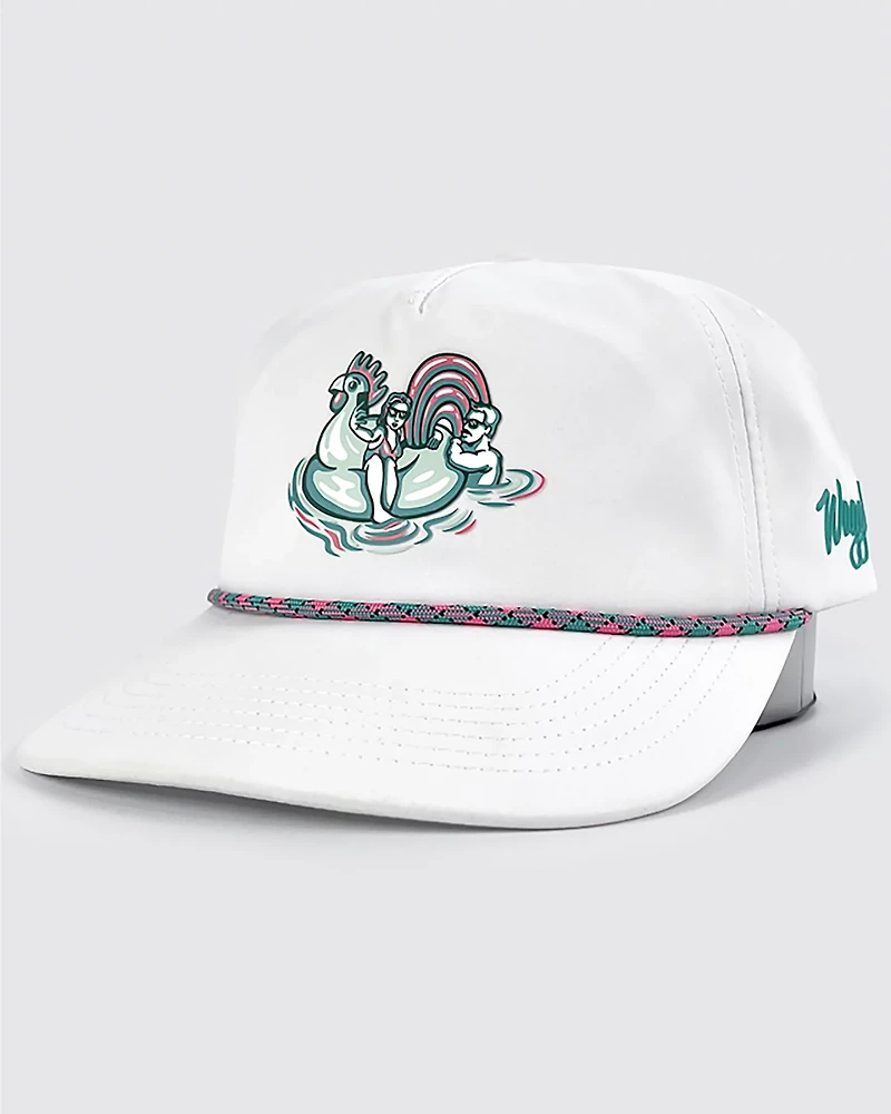 Waggle Men's Pontoon Party Unstructured Rope Hat