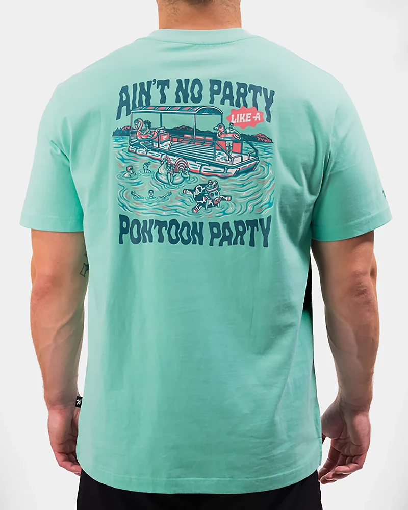 Waggle Men's Pontoon Party Graphic T-shirt
