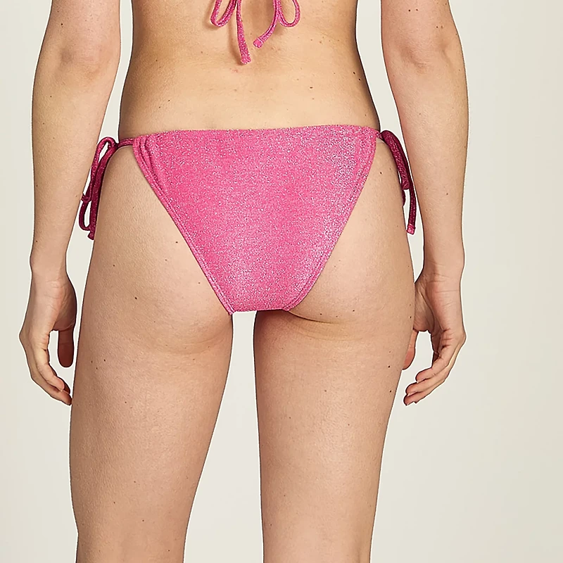 Cyn & Luca Women's Junior Tie Bikini Sparkle Bottoms