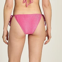Cyn & Luca Women's Junior Tie Bikini Sparkle Bottoms