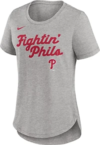 Nike Women's Phillies MLB Script Triblend T-shirt