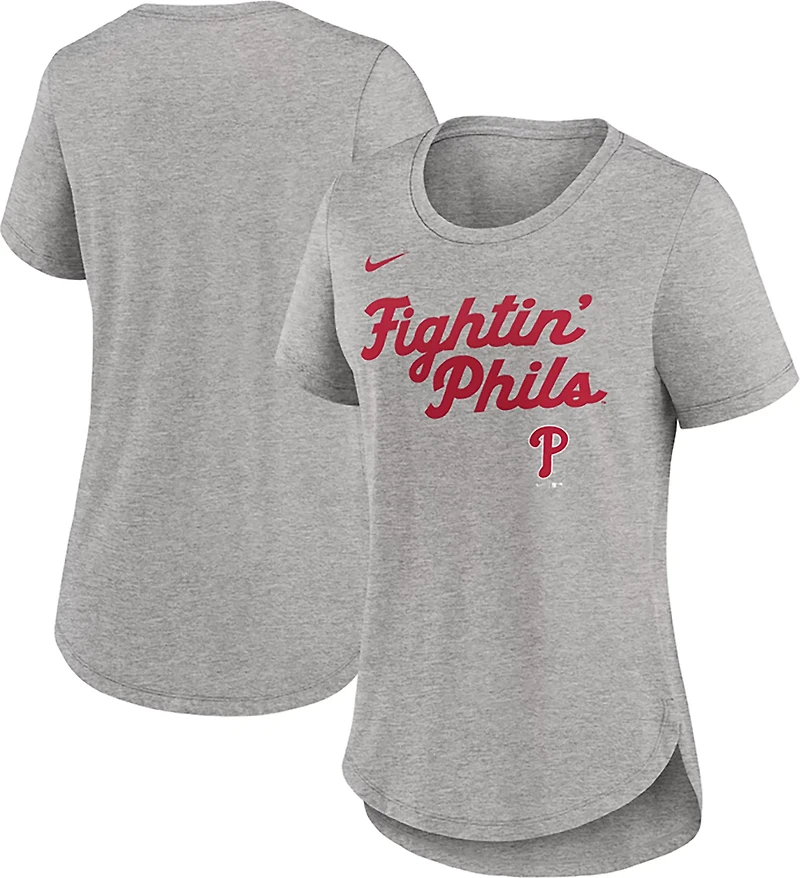 Nike Women's Phillies MLB Script Triblend T-shirt