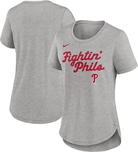 Nike Women's Phillies MLB Script Triblend T-shirt