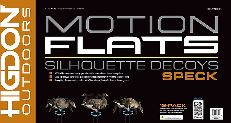 Higdon FLATS Specklebelly Goose Motion Silhouette 12-Pack