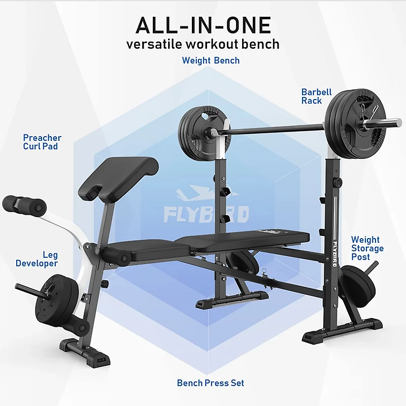 FLYBIRD Olympic Adjustable Weight Bench